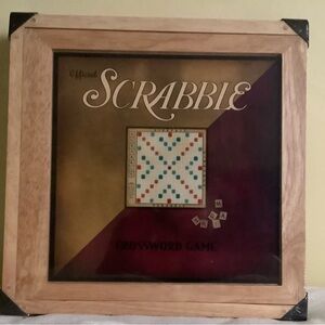 Classic Scrabble in a Beautiful Wooden Box-Brand New!